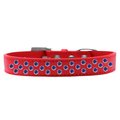Unconditional Love Sprinkles Blue Crystals Dog CollarRed Size 20 UN756577